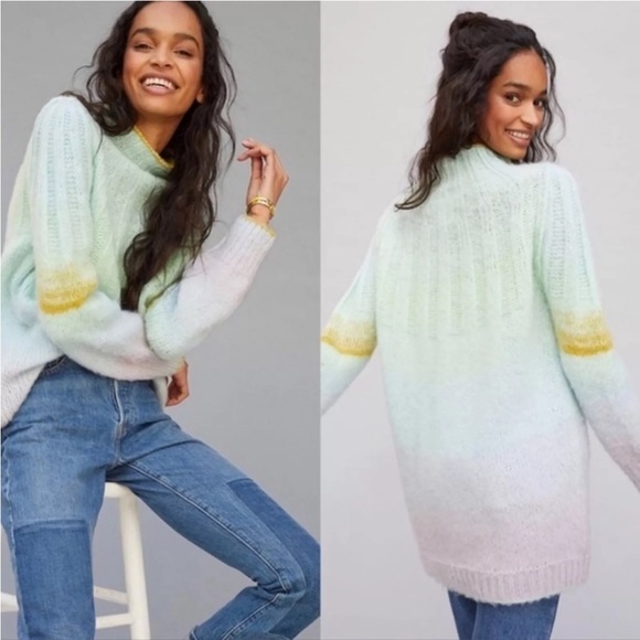 Anthropologie Perri Ombré pastel sweater - Picture 3 of 10